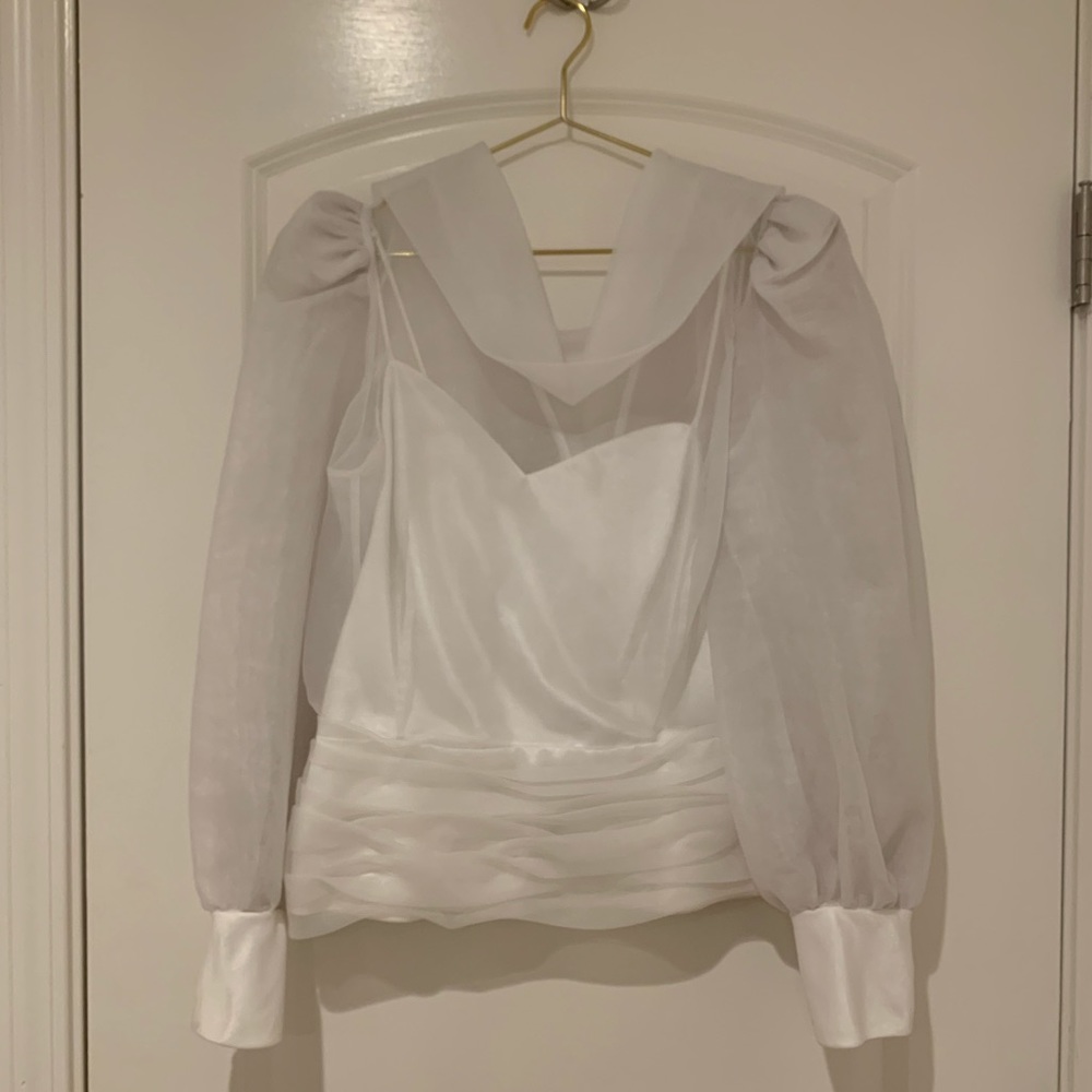 Vintage | Ann Hobbs for Cattiva I. Magnin | White Blouse
